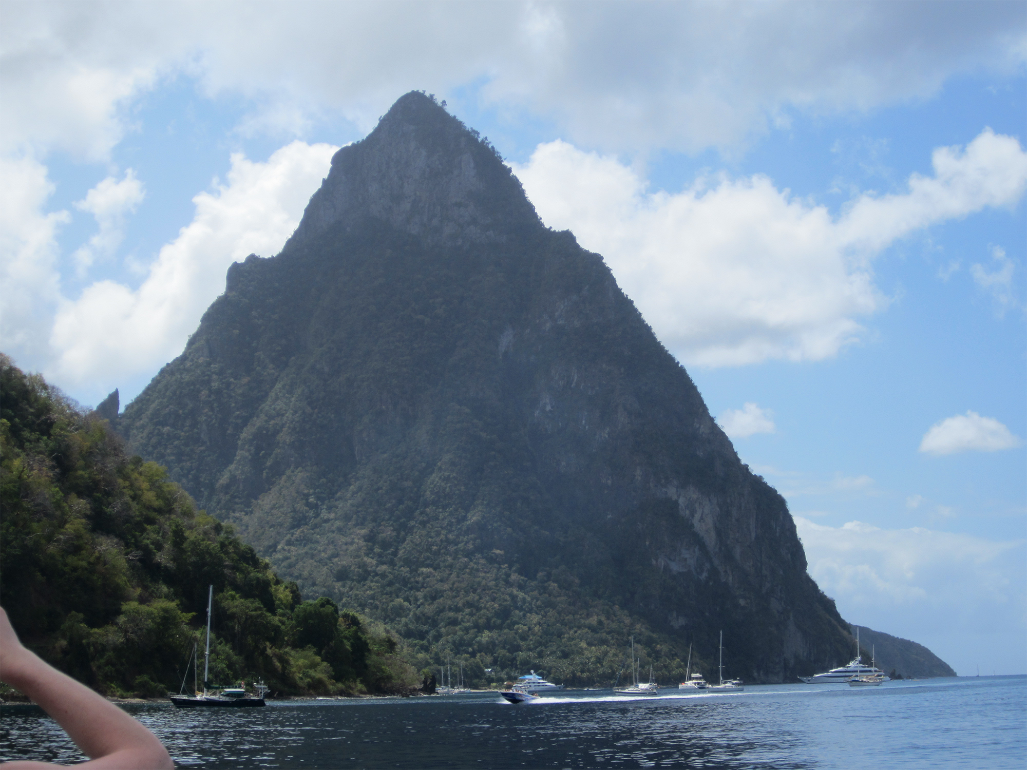 Image de la soufrière de Sainte-Lucie